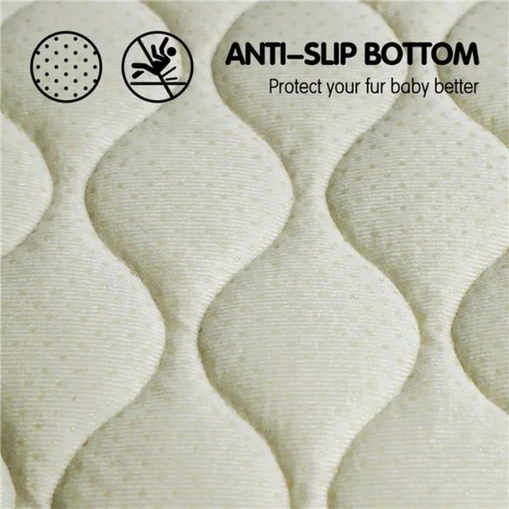 Dog Bed Mat Soft Crate Mat with Anti-Slip Bottom Machine Washable Pet Mattress